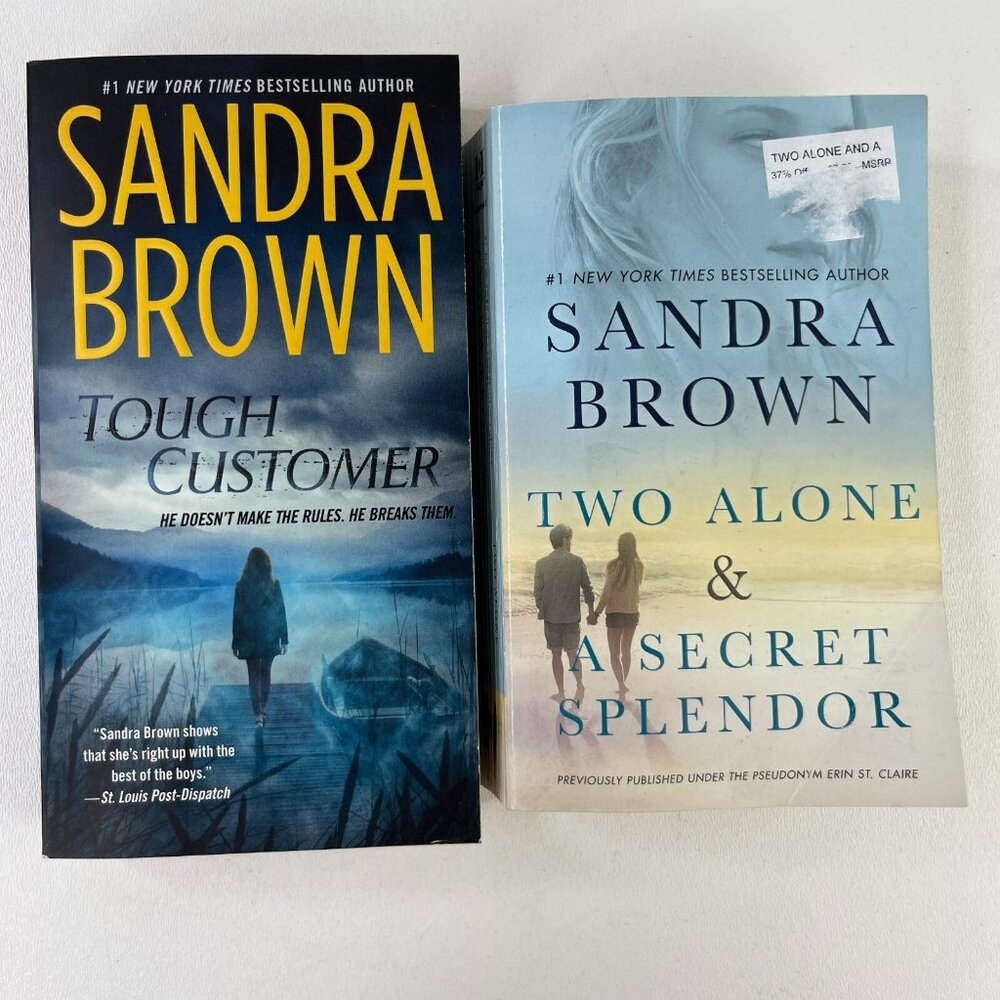 Lot of 2 Sandra Brown Novels Romance Thriller Paperback Book Mix